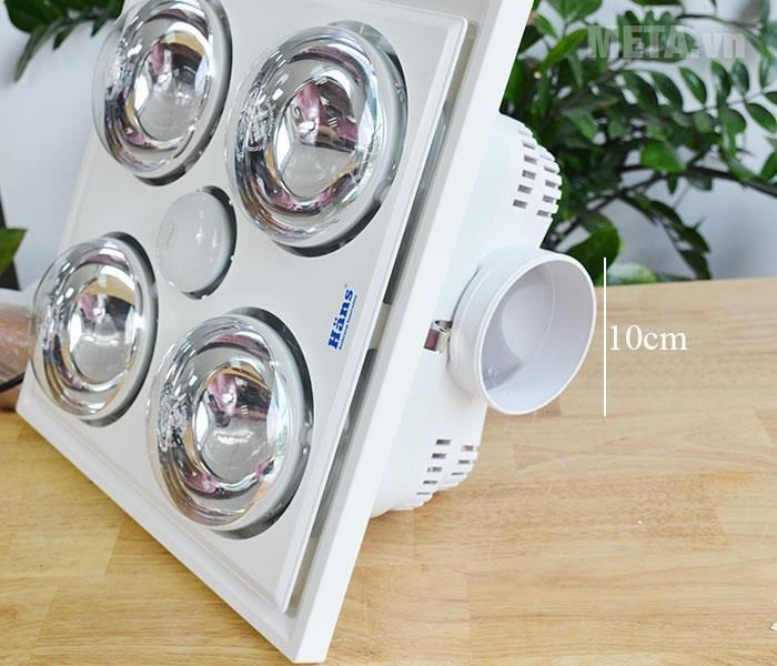 Đèn sưởi nhà tắm - Đèn sưởi hồng ngoại Hans 4 bóng (loại ốp âm) Đèn sưởi nhà tắm - Đèn sưởi hồng ngoại Hans 4 bóng (loại ốp âm)