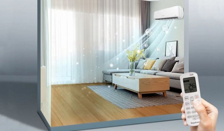 Điều hòa Nagakawa 24000 BTU 1 chiều Inverter NIS-C24R2H11 gas R-32