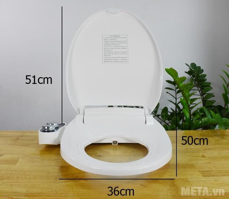 Thiết bị vệ sinh Hyundae Bidet 2 vòi phun HB-9200 có nắp