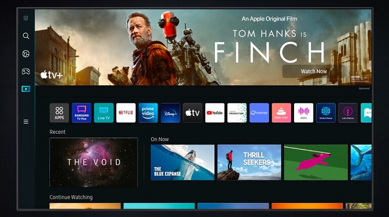 Smart Tivi Samsung 70 inch 4K UA70BU8000 hệ điều hành