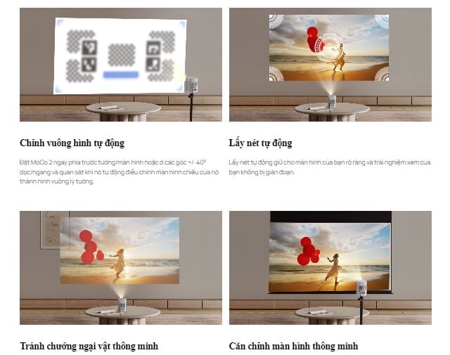 Xgimi Mogo 2 chỉnh vuông hình tự động Xgimi Mogo 2