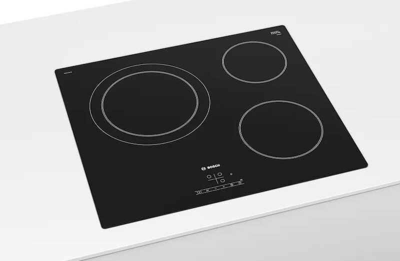 Bếp từ âm 3 vùng nấu Bosch PKK611B17E có kích thước vùng nấu đa dạng