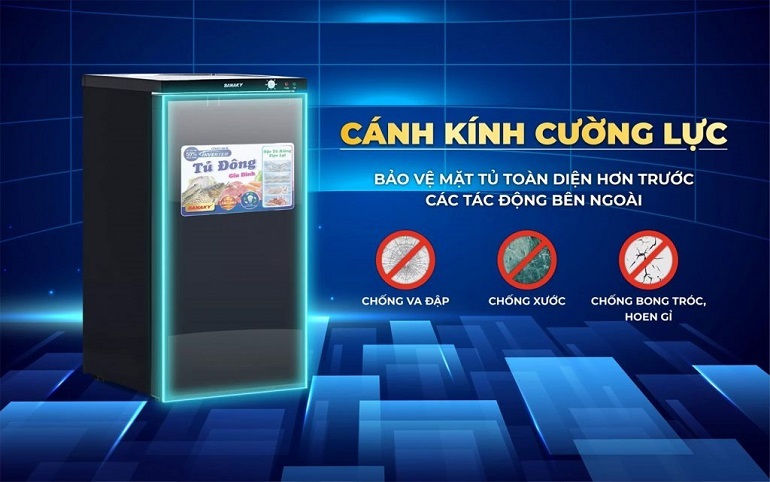 Tủ đông Sanaky inverter 4 ngăn 118 lít VH-160K3 Tủ đông Sanaky inverter 4 ngăn 118 lít VH-160K3