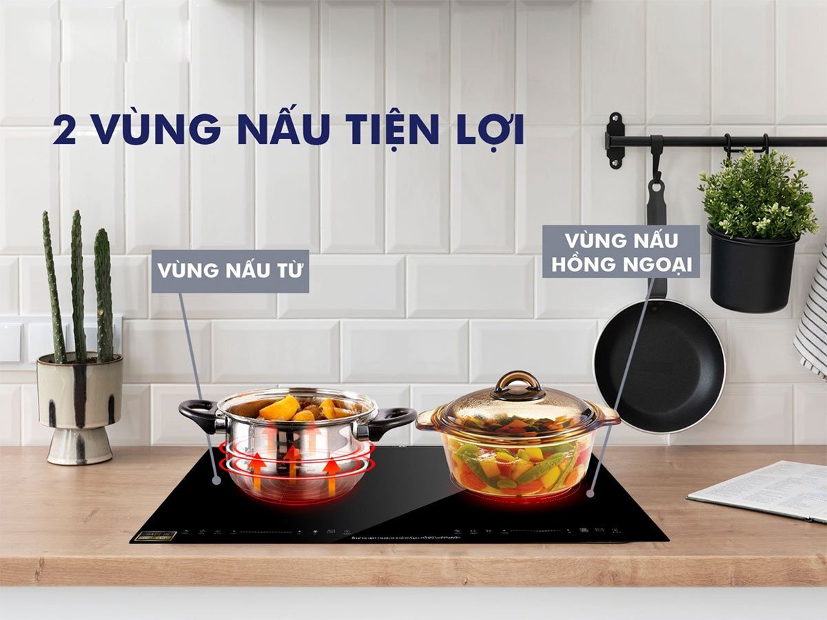 Bếp đôi từ hồng ngoại Panworld PW-1924 Bếp đôi từ hồng ngoại Panworld PW-1924