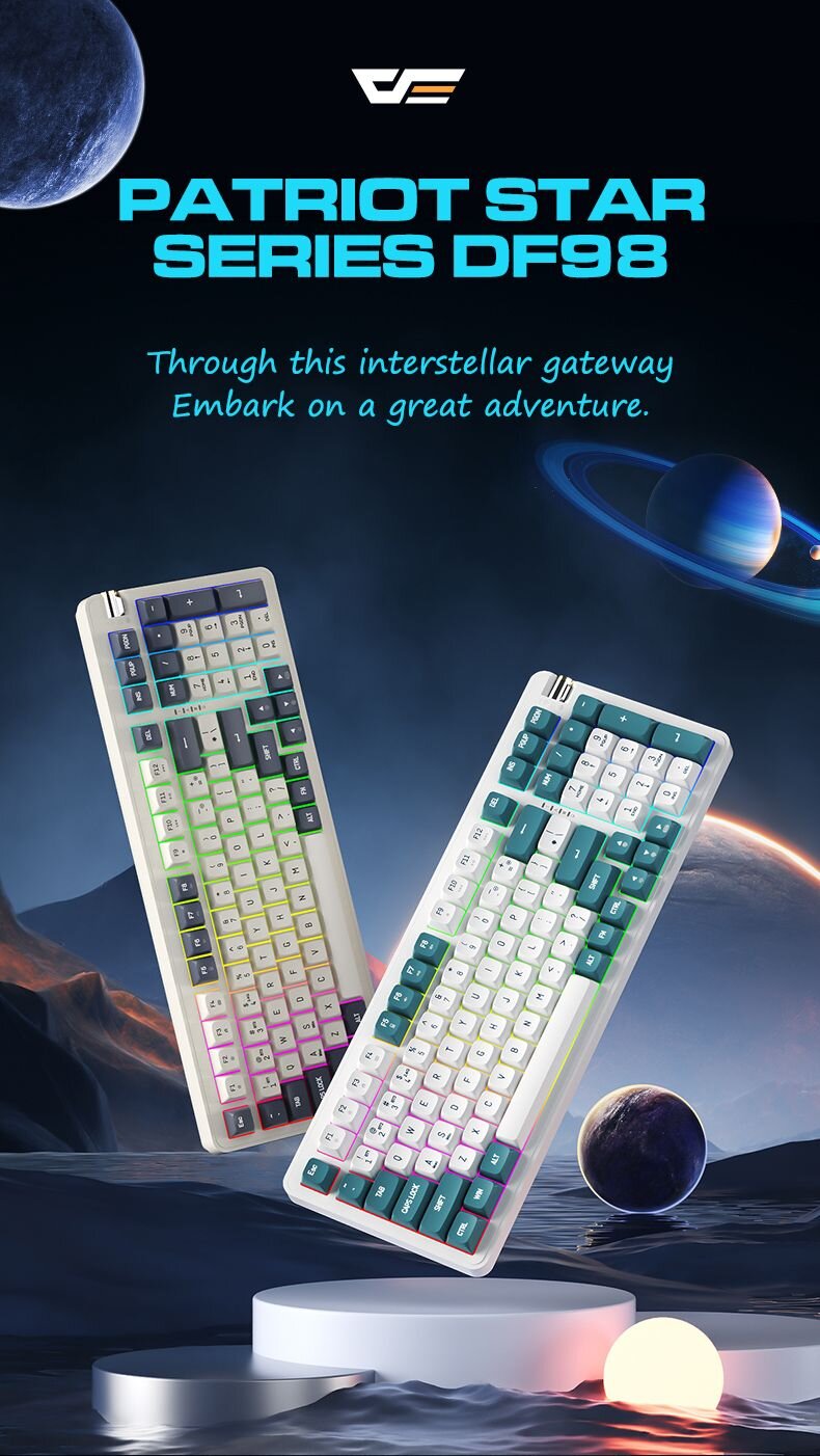 Bàn phím cơ DarkFlash DF98 Interstellar  1