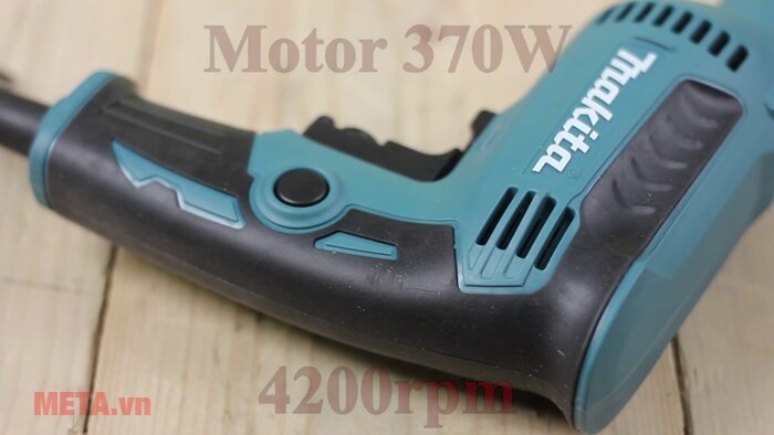 Máy khoan sắt tốc độ cao Makita DP2010 có tay cầm bọc cao su Máy khoan thép, gỗ