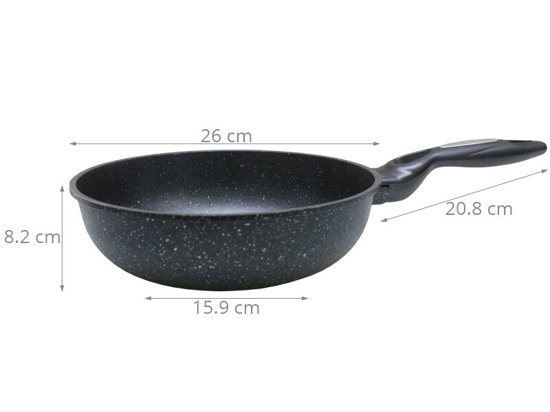 Chảo nhôm chống dính đá hoa cương 26 cm Calistar Sunhouse SBDS-26 Chảo nhôm chống dính đá hoa cương 26 cm Calistar Sunhouse SBDS-26