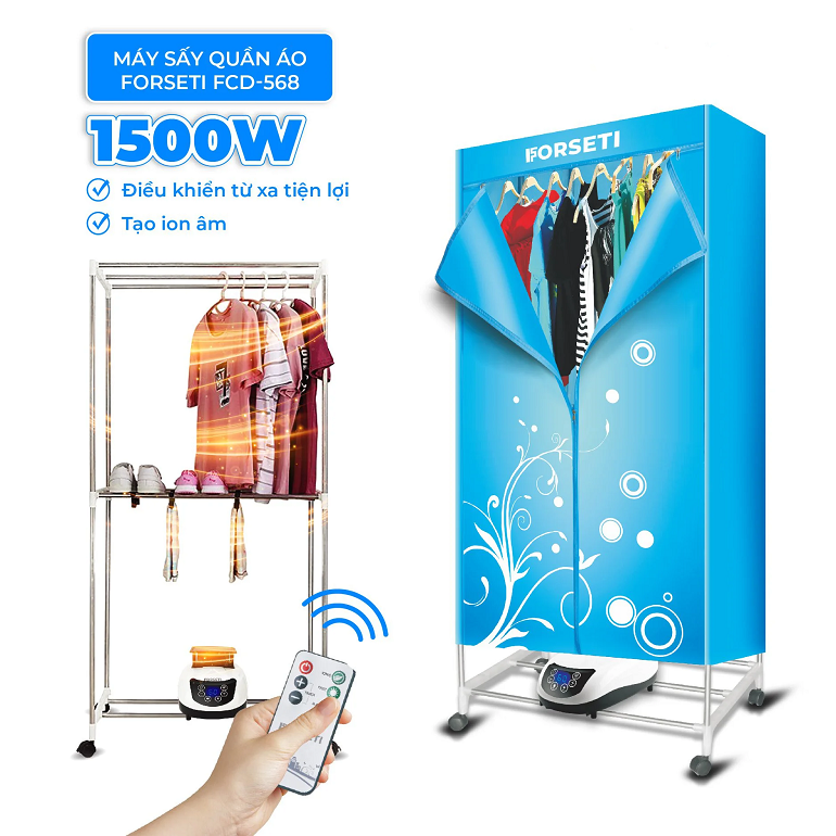 Máy sấy quần áo Forseti FCD-568 có điều khiển