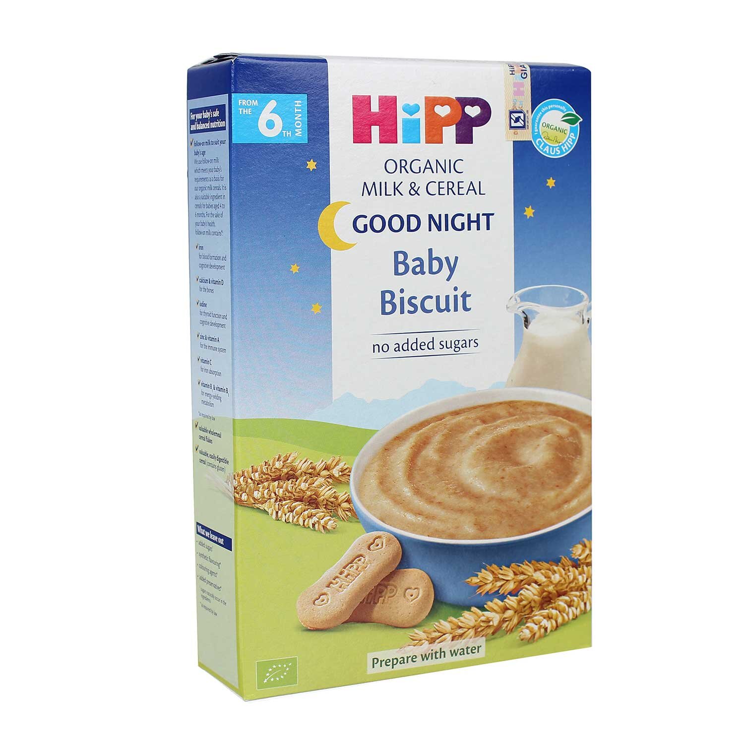  Bột ăn dặm Hipp vị bích quy cho trẻ nhũ nhi 6 tháng