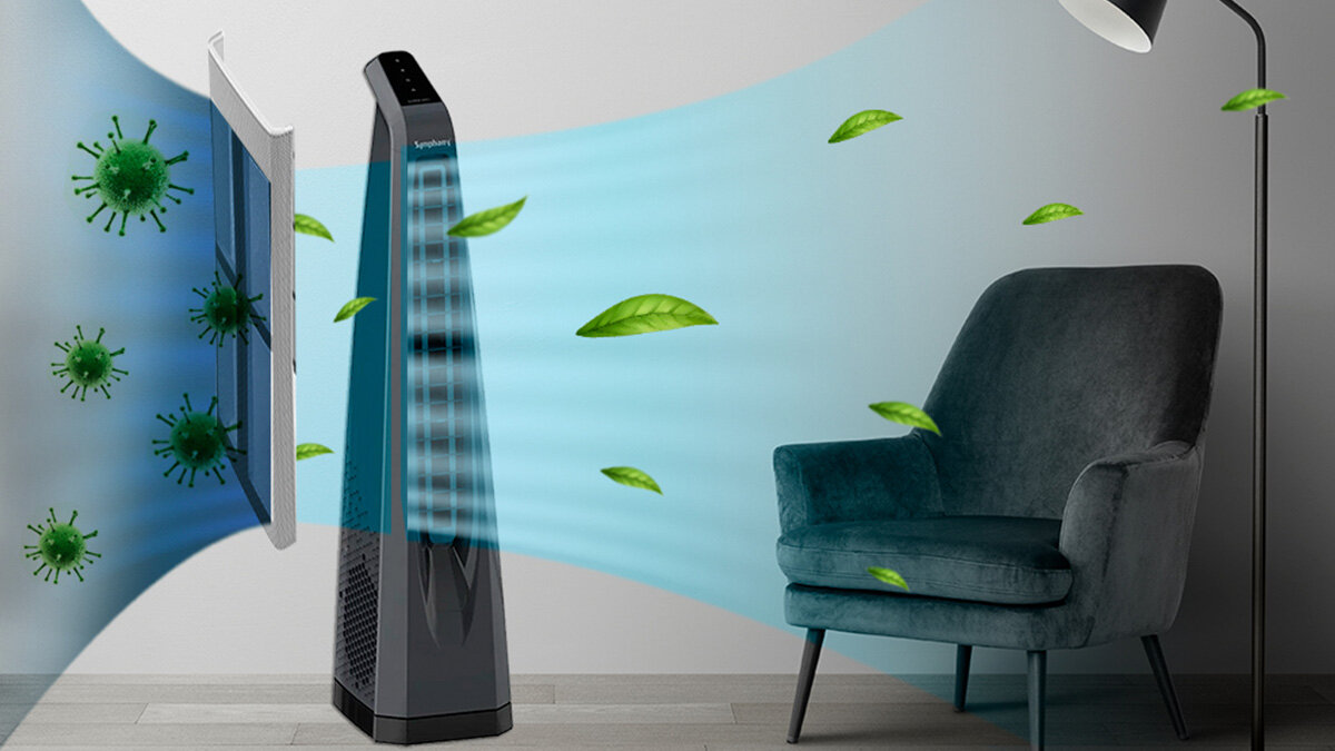 Symphony Surround I trang bị màng lọc thô lọc sạch bụi bẩn 