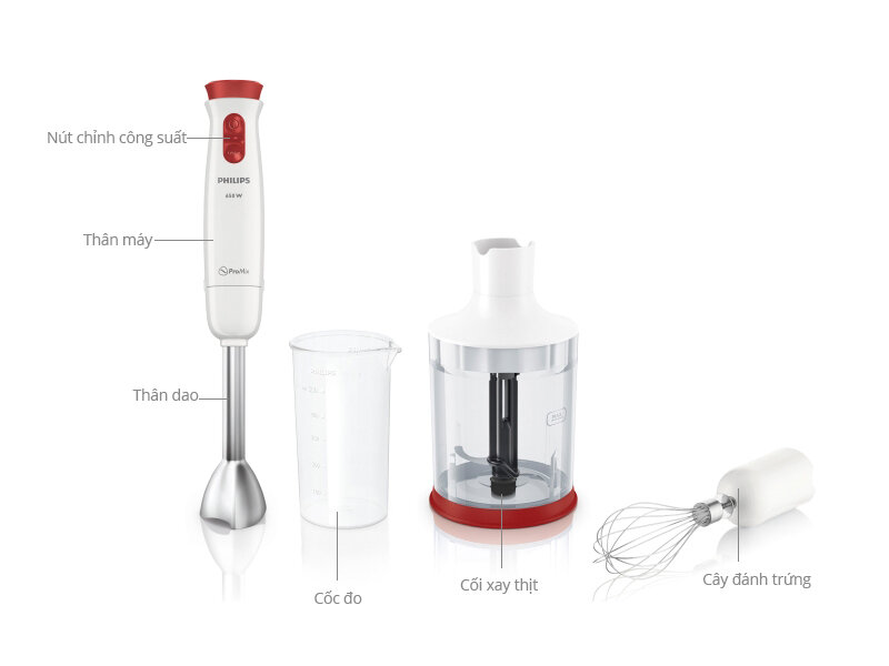 Máy xay sinh tố cầm tay Philips HR1625