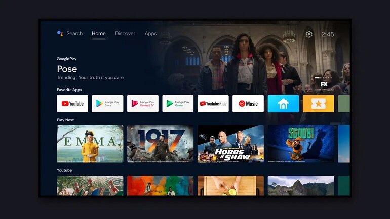 Smart tivi TCL 4K 75 inch 75c725 hệ điều hành