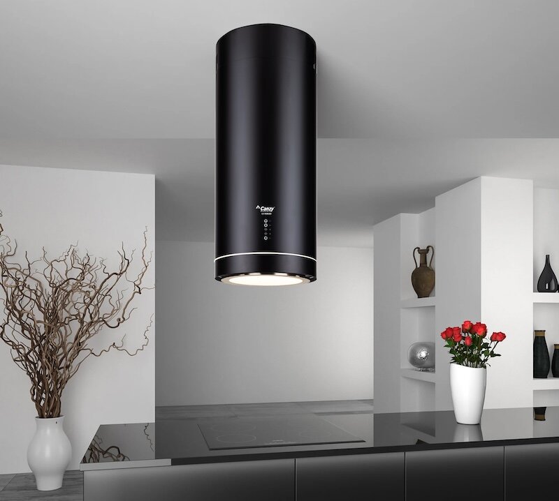 Máy hút mùi Canzy CZ-7038GBB được trang bị động cơ tua bin đôi nhằm tạo ra một công suất hút lớn nhất