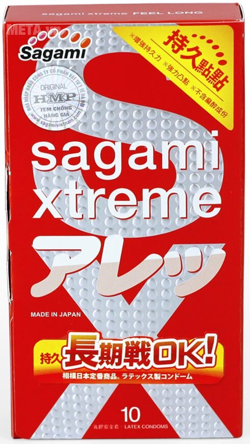 Bao cao su Sagami Xtreme Feel Long (hộp 10 chiếc)
