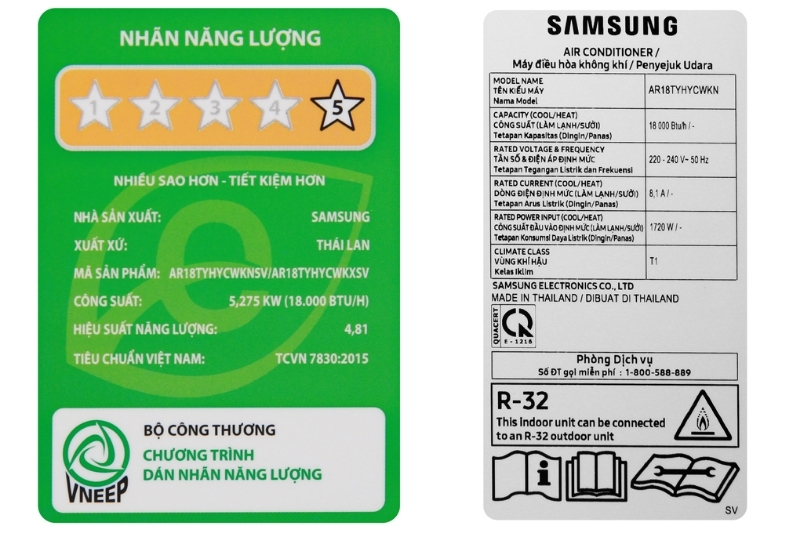 Điều Hòa Samsung Inverter 18000 BTU AR18TYHYCWKNSV tiết kiệm điện