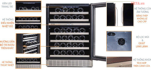 Tủ rượu Kadeka KA-45WR (45 chai)