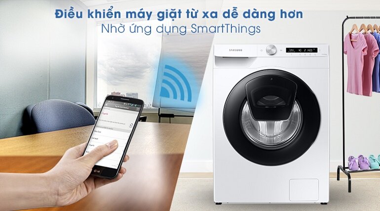 Máy giặt Samsung Addwash Inverter 8.5 kg WW85T554DAW/SV