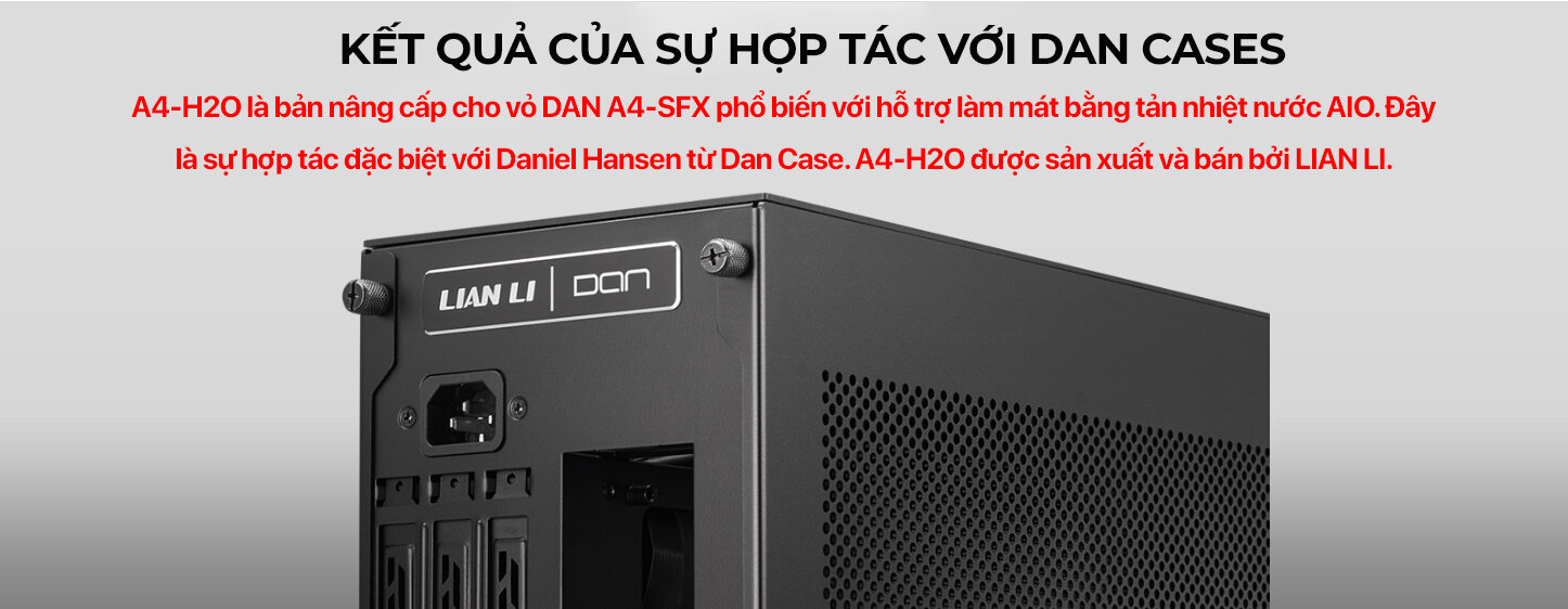 Vỏ Case LIAN-LI A4 H2O Black (Mini Tower/Màu Đen/Kèm sẵn PCIE 4.0)