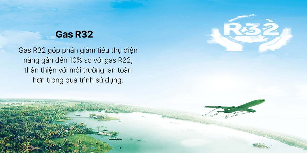Gas R32 – An toàn và thân thiện với môi trường Aqua AQA-RV10ME