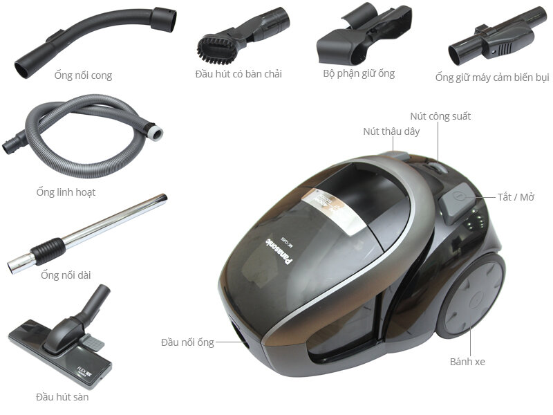 Máy Hút bụi Panasonic PAHB-MC-CL455KN46 2000 W Máy Hút bụi Panasonic PAHB-MC-CL455KN46 2000 W