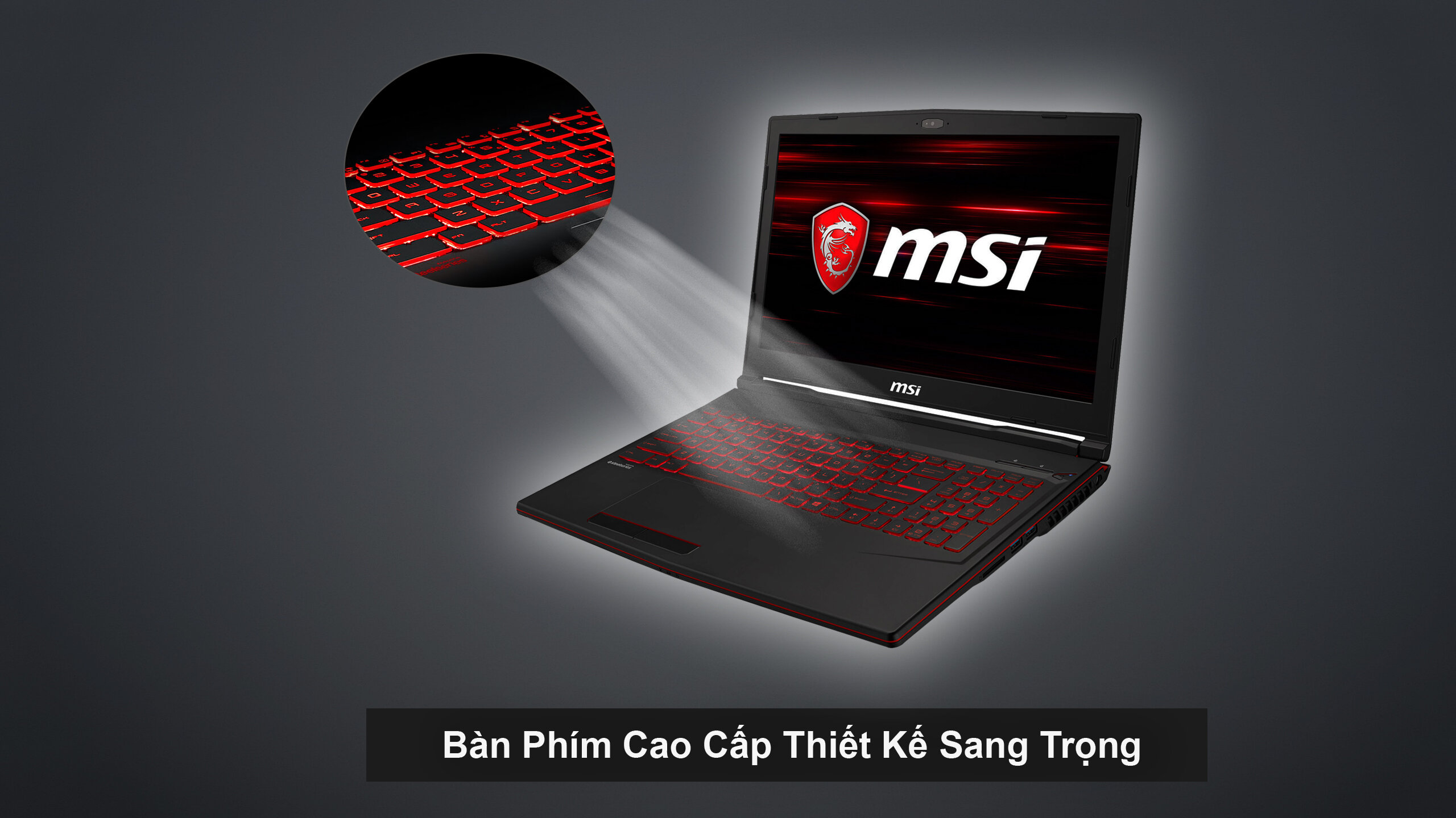 Laptop MSI GL63 9SD 843VN (Black)- GTX1660 TI