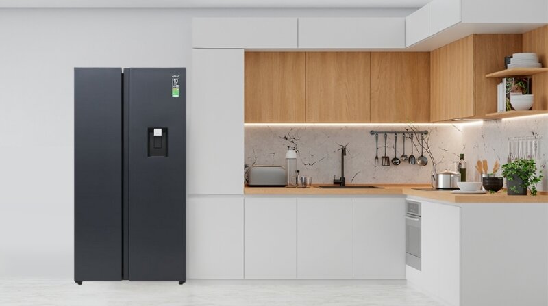 Tủ lạnh Aqua Inverter 569 Lít AQR-S633XA(SL)