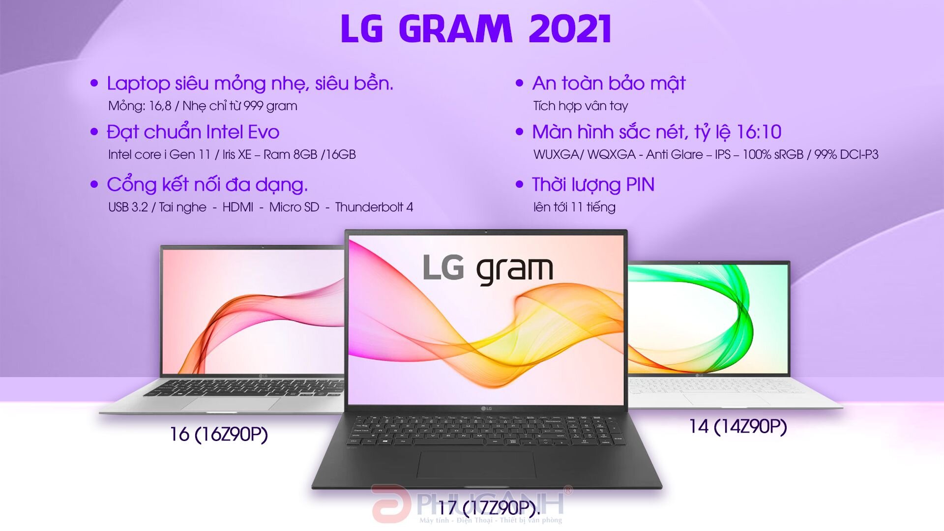 Laptop LG Gram 16Z90P-G.AH75A5