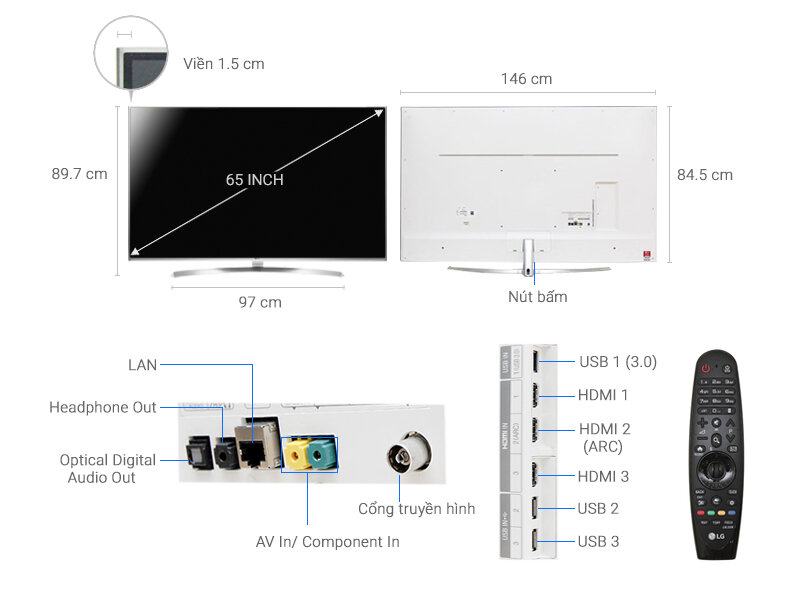 Smart Tivi LG 65 inch 65UH850T Smart Tivi LG 65 inch 65UH850T
