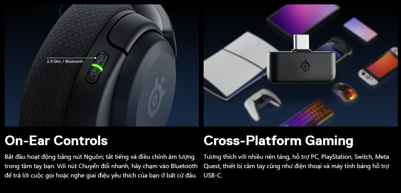 Tai nghe gaming không dây SteelSeries Arctis Nova 5 - Màu Trắng 7