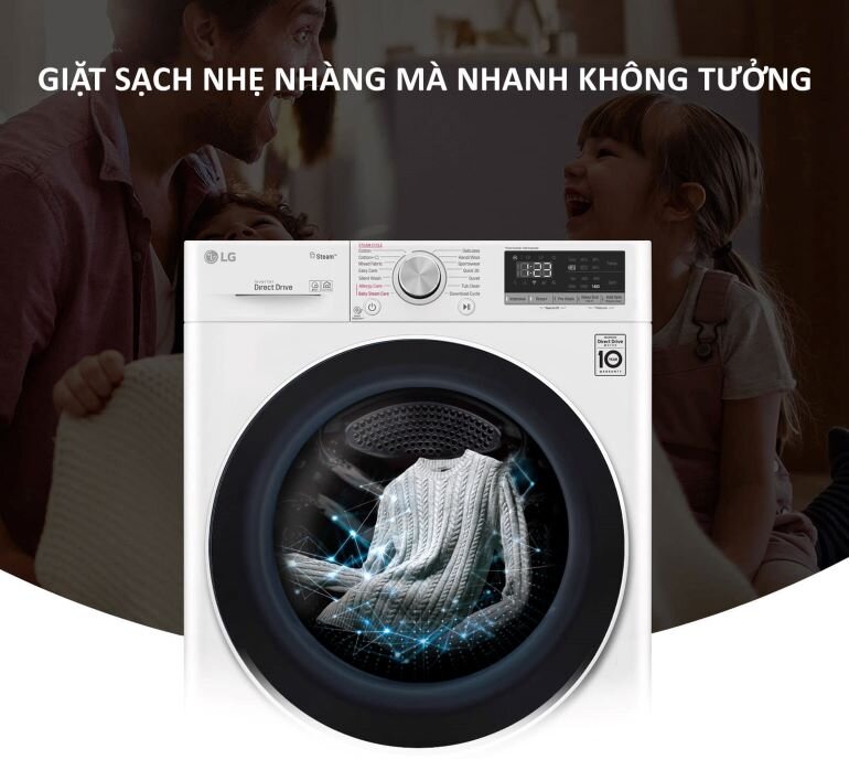 Máy giặt LG 10kg FV1410S5W
