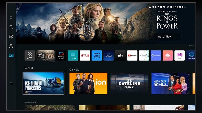 smart tivi Samsung 4K 55 inch UA55CU8000 hệ điều hành