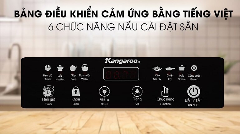 Bếp từ dương 1 vùng nấu Kangaroo KG18IH1