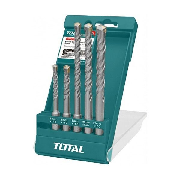 Bộ 5 mũi khoan bê tông đuôi gài 6-12mm Total TAC190501