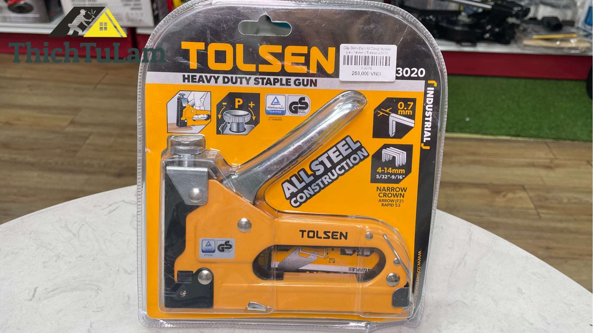 Cây Bấm Đinh U Công Nghiệp ( 4 - 14mm ) Tolsen 43020