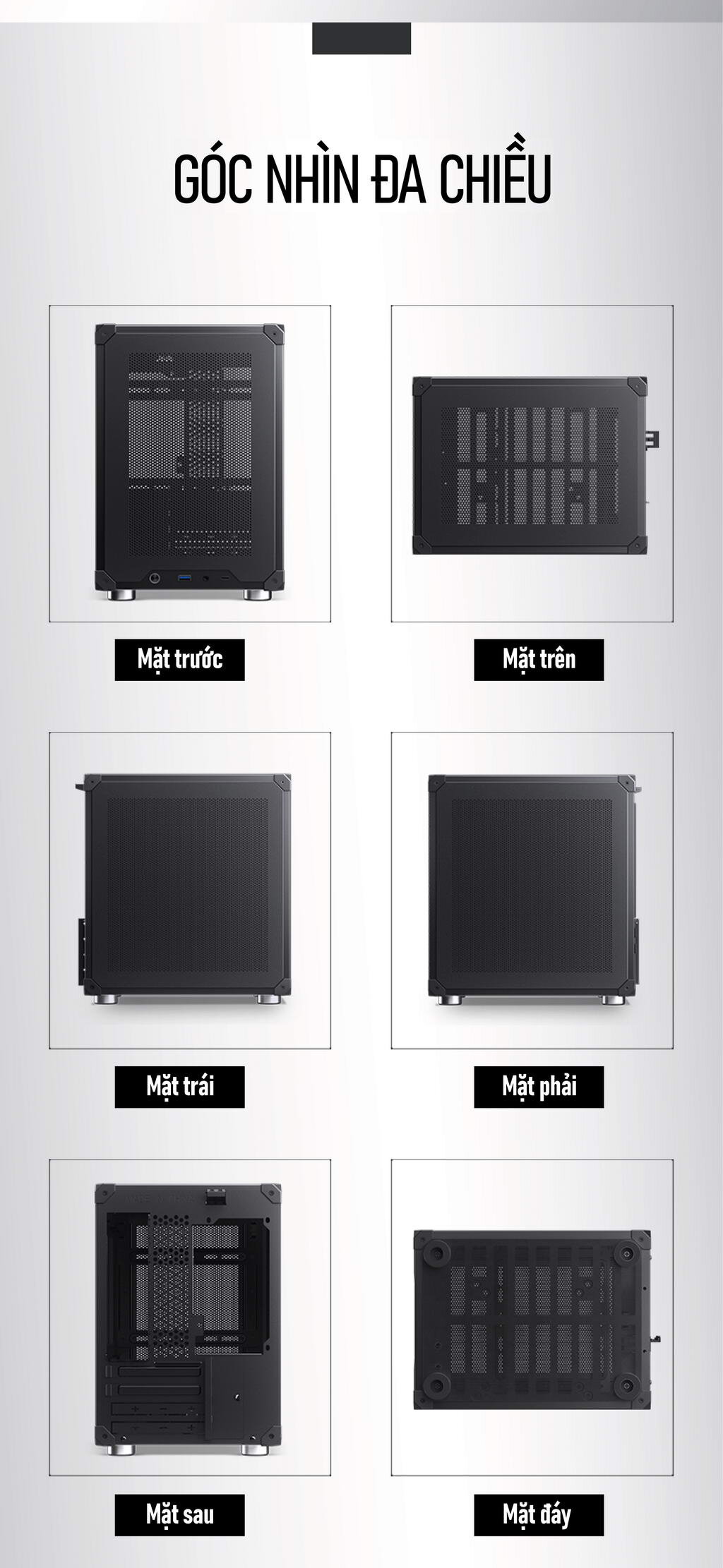 Vỏ case Jonsbo C6 Handle Black ( Mini Tower/Màu Đen)