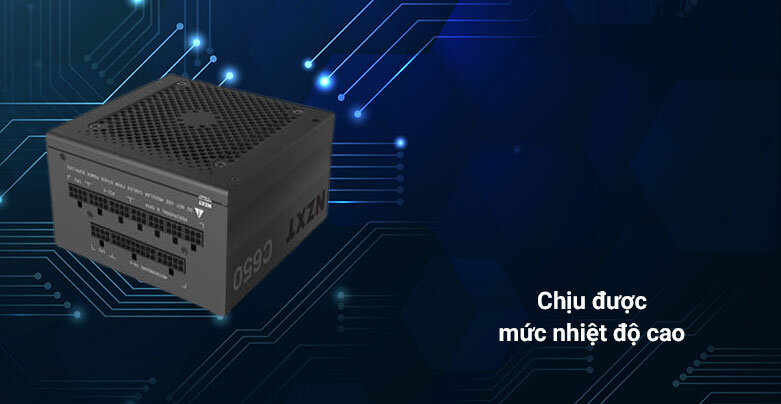 Nguồn/ Power NZXT C650W 80 Gold | Chịu được mức nhiệt độ cao