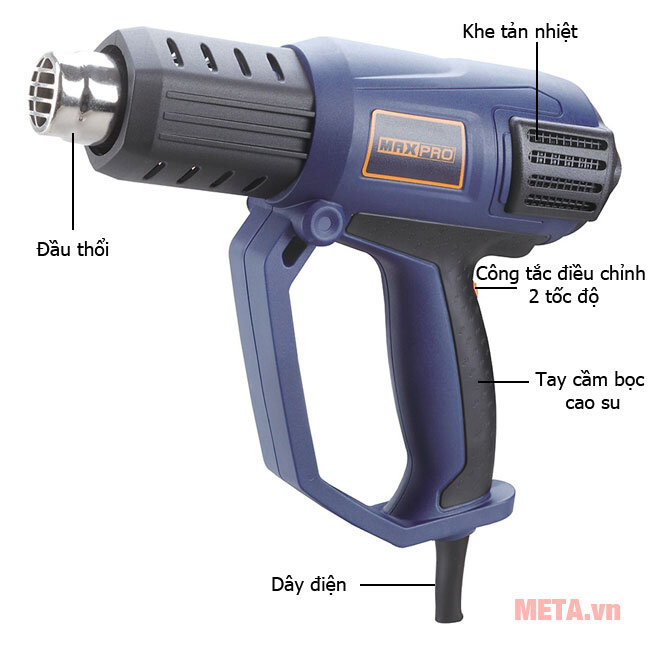 Máy thổi nhiệt Maxpro MPHG2000