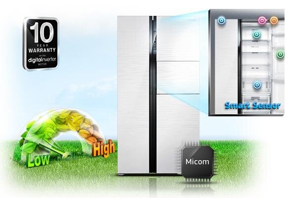 Tủ lạnh SBS 2 cánh SAMSUNG RS554NRUA1J/SV - 548 Lít Tủ lạnh SBS 2 cánh SAMSUNG RS554NRUA1J/SV - 548 Lít