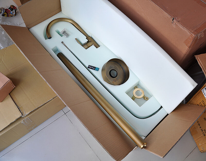 Vòi xả bồn đặt sàn nóng lạnh bằng đồng Kanly GCAH6