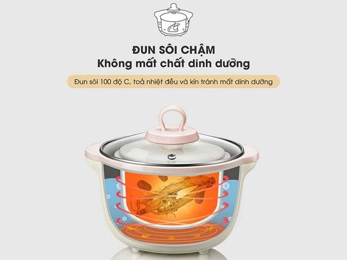 Đun sôi chậm Nồi nấu chậm Bear SUBE002