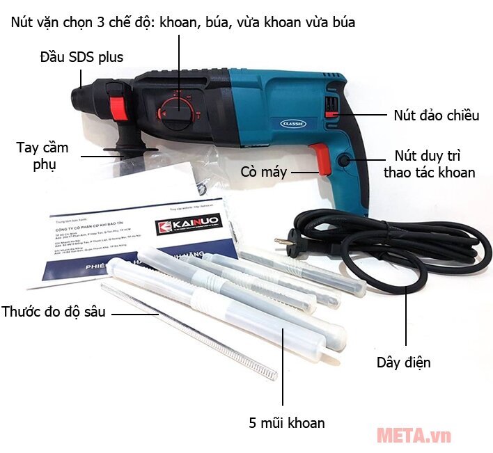 Máy khoan búa Classic CLA 5826