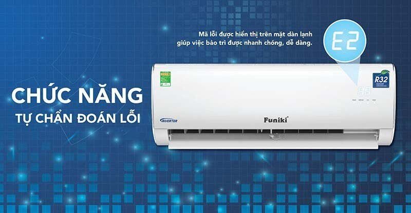 Điều hòa Funiki 9000 BTU 2 chiều SH09MMC2 tự động chẩn đoán lỗi