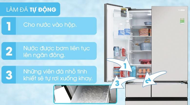 Tủ lạnh 6 cánh Inverter Panasonic NR-F503GT-X2 491 Lít