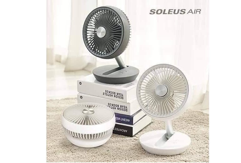 Quạt bàn tích điện gấp gọn mini Soleus Air AIR603FF