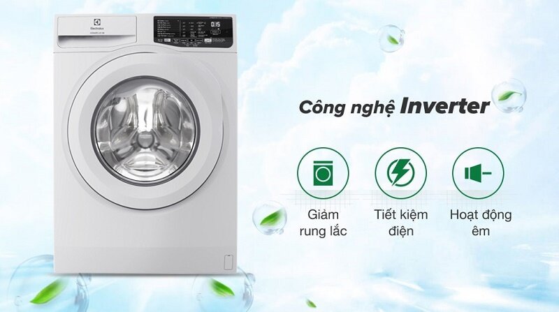 Máy Giặt Electrolux Inverter 10 kg EWF1025DQWB công nghệ inverter tiết kiệm điện
