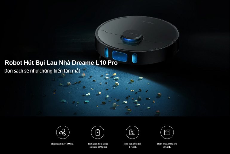 Robot hút bụi lau nhà Xiaomi Dreame L10 Pro