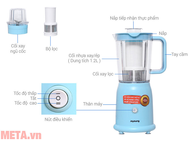 Máy xay sinh tố 3 cối Joyoung C012-V