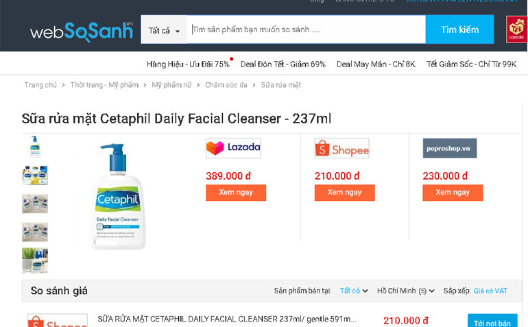 Sữa rửa mặt Cetaphil Daily Facial Cleanser - 473ml