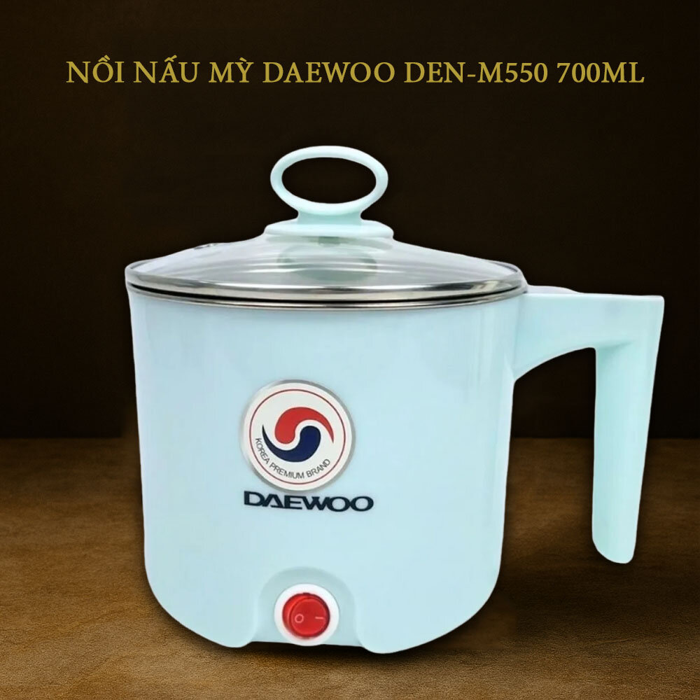 Thiết kế hiện đại của Nồi Nấu Mỳ Daewoo DEN-M550 700ml