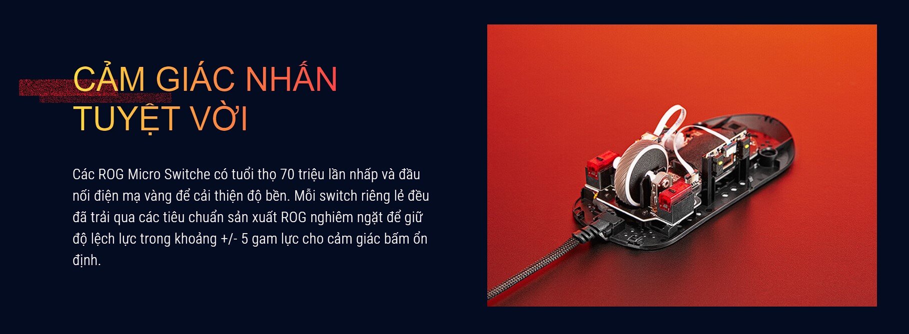 Chuột Gaming có dây Asus ROG Strix Impact III USB/RGB/ĐEN _ 90MP0300-BMUA00